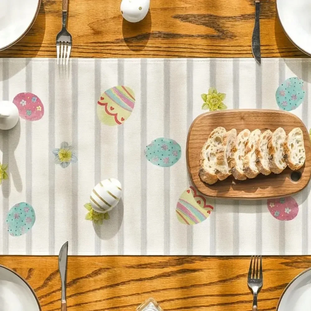 Happy Easter Buffalo Plaid Carrot Bunny Table Runner